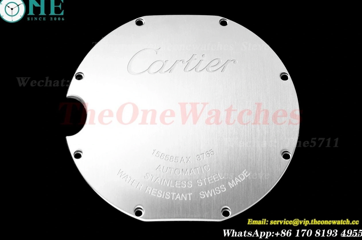 42mm A2824 SS White Dial AF Bleu Ballon Cartier YG De 0121